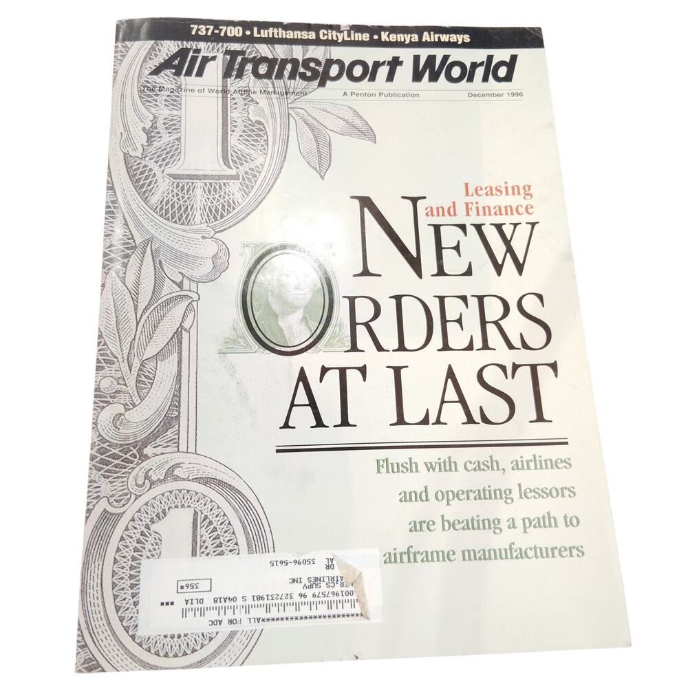 Air Transport World Magazine - December 1996 - Leasing & New Orders Issue